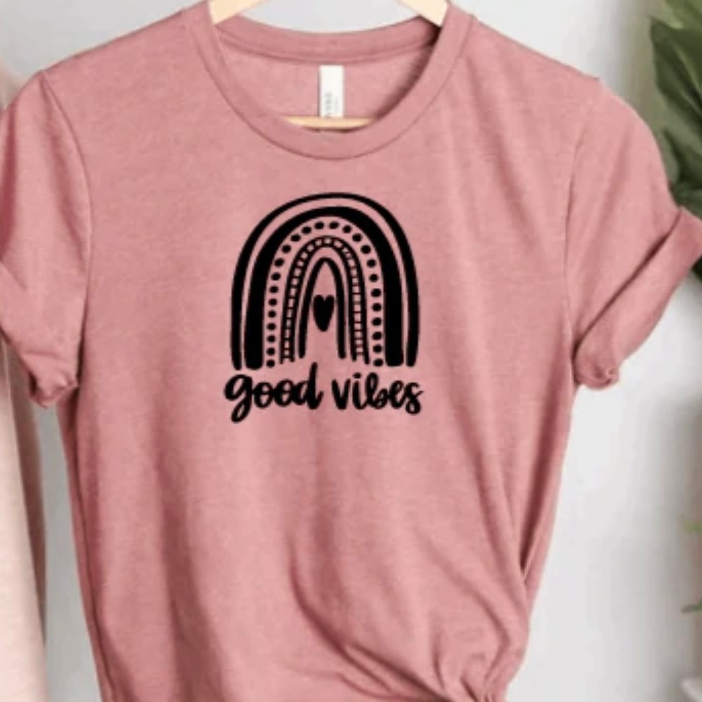 Good Vibes Rainbow Tee